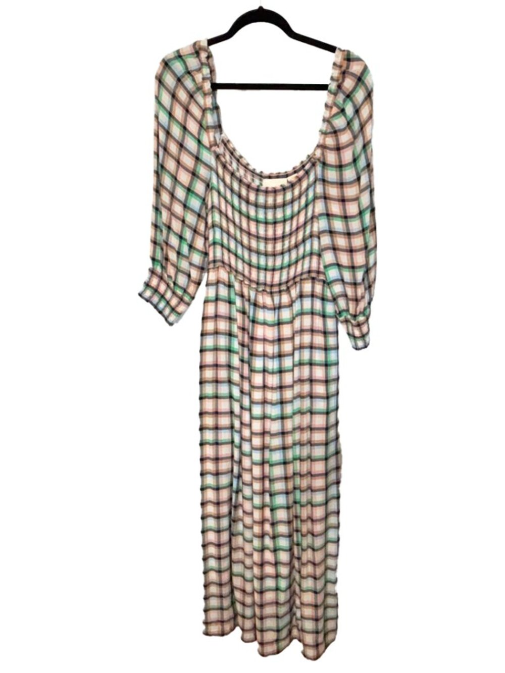 Maeve by Anthropologie Cerie Multicolor Plaid Maxi Dress - Size Medium - Picture 2 of 6